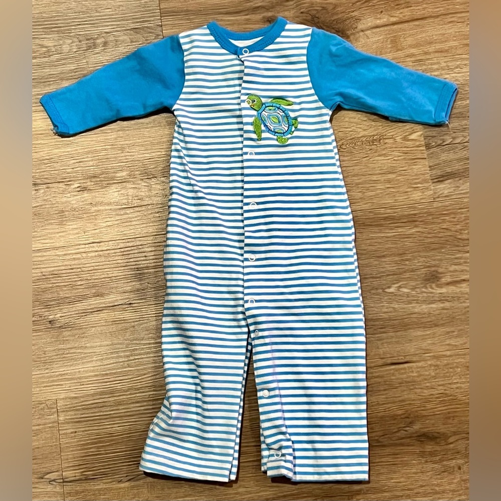 Boutique Outfit by Maison Chic, Simon The Sea Turtle Convertible, Size 3 Months